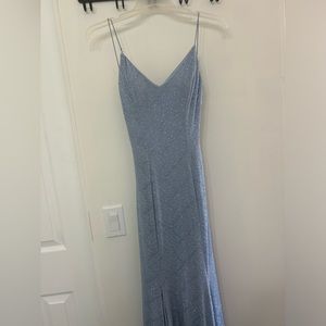 Sparkly blue maxi dress